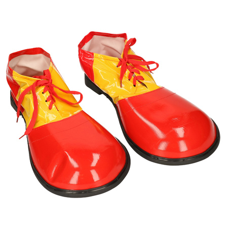 Clown shoes yellow with red