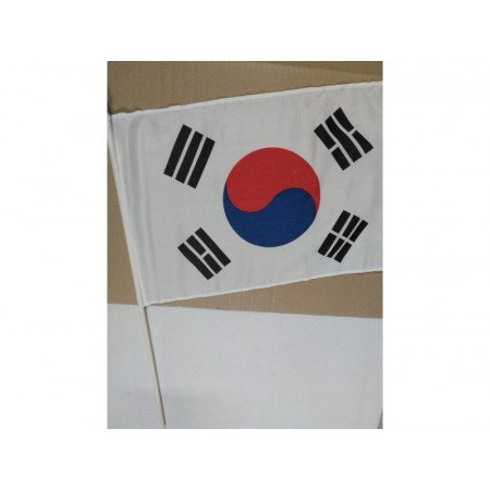 Luxe hand flag South Korea 30 x 45 cm