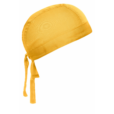 Bandana hat - dark yellow - for adults