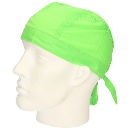 Bandana hat - lime green - for adults