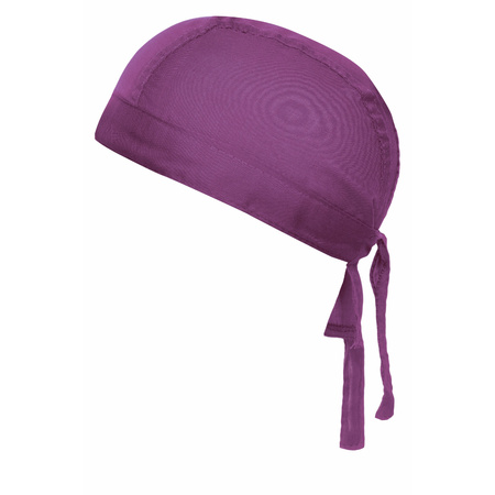 Bandana hat - purple - for adults