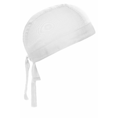 Bandana hat - white - for adults