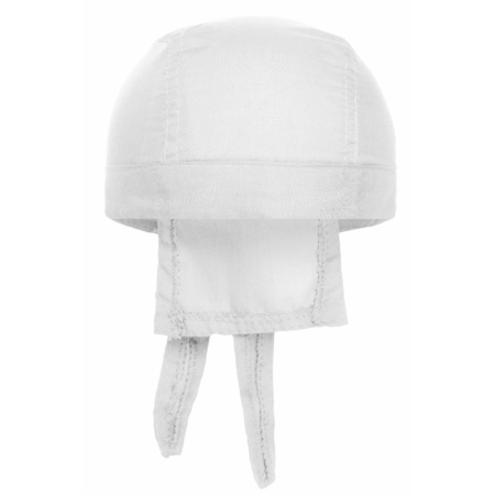Bandana hat - white - for adults