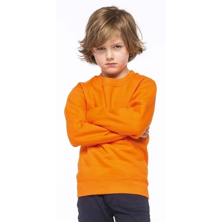 Basis oranje truien/sweaters kinderkleding