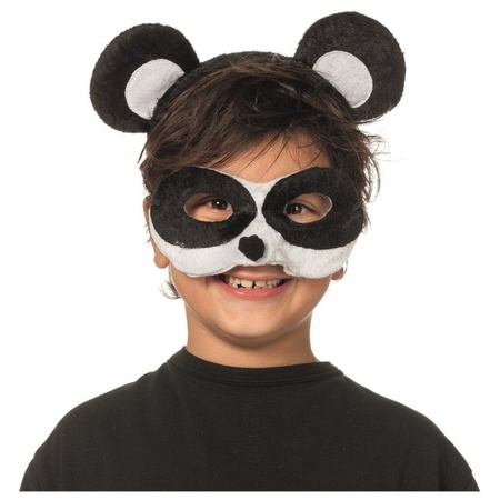 Panda mask and tiara for kids