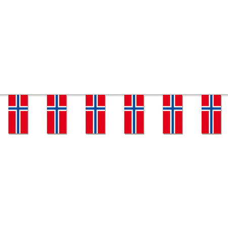 Papieren vlaggenlijnen Noorwegen