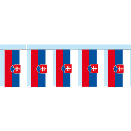 Papieren vlaggenlijnen Slowakije