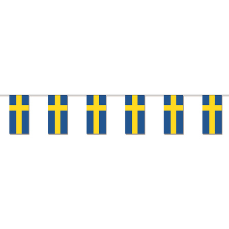 Papieren vlaggenlijnen Zweden