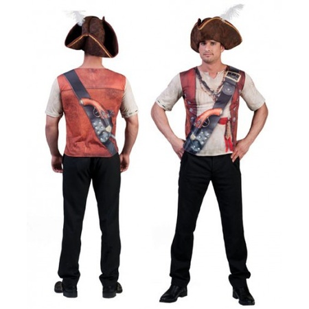 Heren piraten shirt 3D