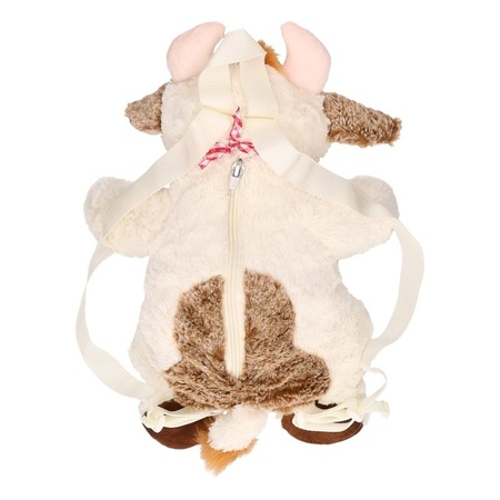 Plush cow backpack 20 x 36 cm