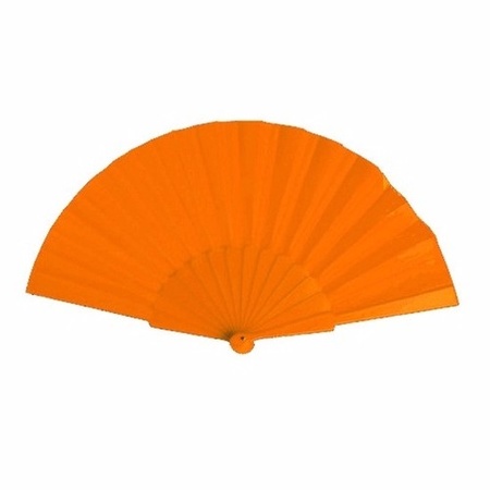 Voordelige waaier oranje 23 cm