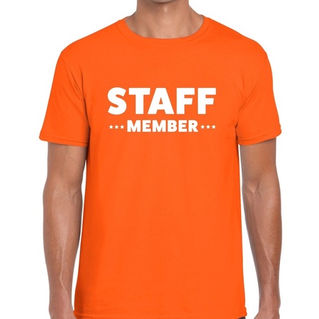 Staff member t-shirt orange men