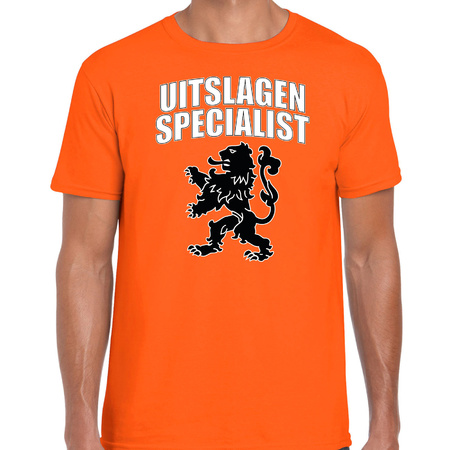 Uitslagen specialist met leeuw oranje t-shirt Holland / Nederland supporter EK/ WK voor heren