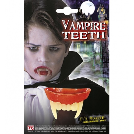 Compleet Vampier kostuum maat L voor meiden inclusief tanden