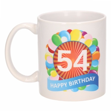 Birthday balloon mug 54 year