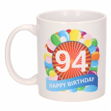 Birthday balloon mug 94 year