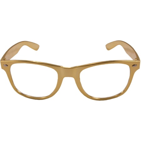 Party glasses metallic gold