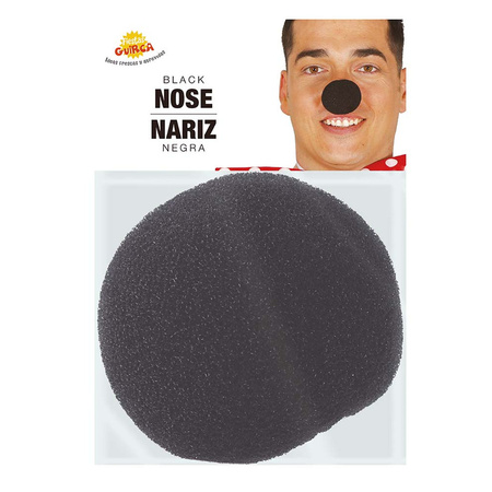 Round foam mouse nose - black