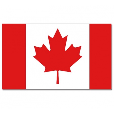 Landen thema vlag Canada 90 x 150 cm feestversiering