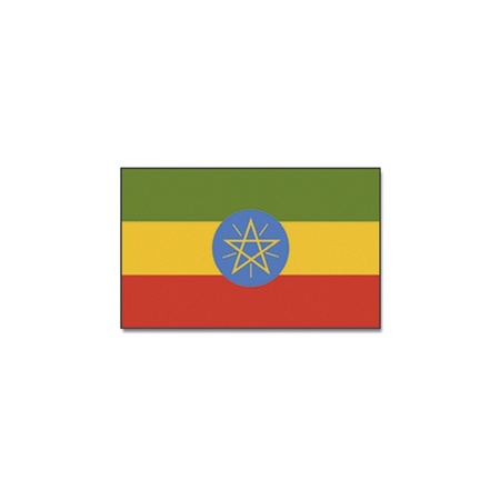 Landen thema vlag Ethiopie 90 x 150 cm feestversiering