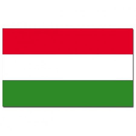 Landen thema  vlag Hongarije 90 x 150 cm