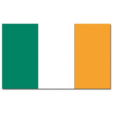 Landen thema vlag Ierland 90 x 150 cm feestversiering