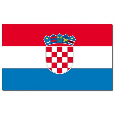 Landen thema vlag Kroatie 90 x 150 cm