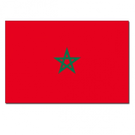 Landen thema vlag Marokko 90 x 150 cm feestversiering