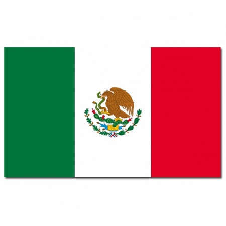 Landen thema vlag Mexico 90 x 150 cm feestversiering