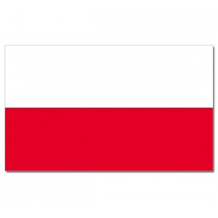 Landen thema vlag Polen 90 x 150 cm feestversiering