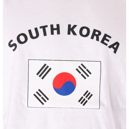 Zuid Korea vlaggen t-shirts