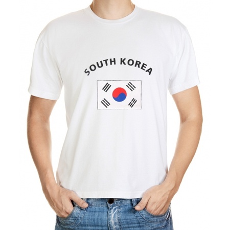 T-shirt with flag South Korea