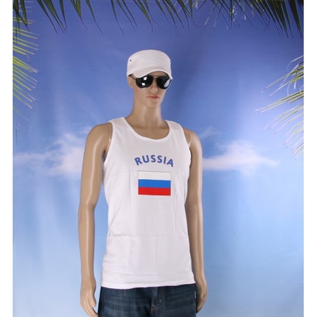 Rusland vlaggen tanktop/ t-shirt