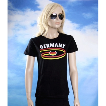 Zwart Duits shirt Germany voor dames