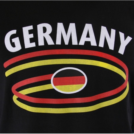 Zwart Duits heren shirt